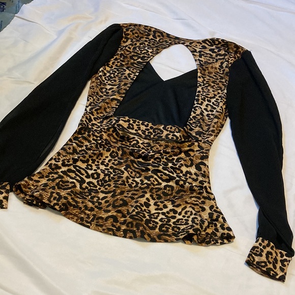 Gorgeous WTD open back safari blouse size S - Picture 5 of 8